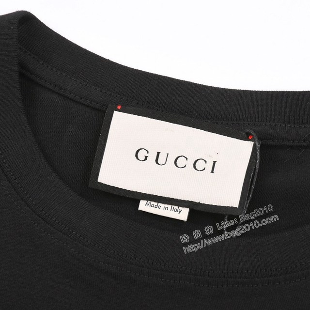 Gucci古奇專櫃古馳2023SS新款印花T恤 男女同款 tzy2834